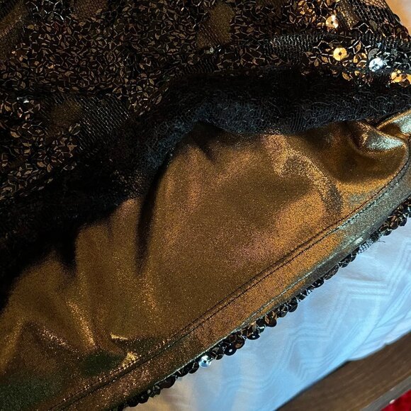 Express Black & Gold Sequin Cocktail Dress, Size Small - Picture 3 of 7